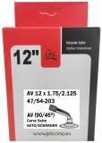 Camera de aer biciclete JET 12&quot;x1,75/2,125 AV-40mm 90/45&deg; Cod:D175