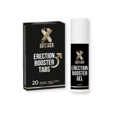 Pachet pentru bărbați: Capsule XPower Erection Booster, 20 buc + Gel XPower Erection Booster Gel, 20 ml