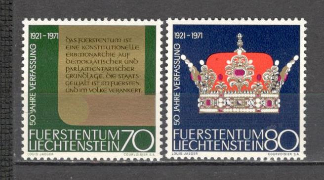 Liechtenstein.1971 50 ani Noua Constitutie SL.57