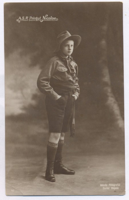4257 - SCOUT, Prince NICOLAE, Regale, Royalty - old postcard - unused