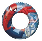 Colac gonflabil pentru copii Bestway Spiderman, 56 cm, albastru