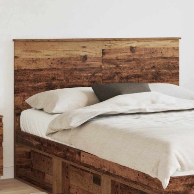 vidaXL Tăblie cap cu headboard Lemn Vechi 140 cm Lemn compozit 887767 foto
