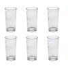 Pahare din Sticla Transparenta cu Model &quot;Crackled&quot; 250ml, Oem