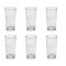 Pahare din Sticla Transparenta cu Model &quot;Crackled&quot; 250ml