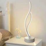 Veioza LED Minos, 48W, Lumina Rece/Calda/Neutra, Metal si Acril, Alb ModernLight Concept