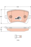 TRW GDB1763 COTEC set placute frana,frana disc