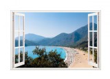 Autocolant decorativ, Fereastra, Multicolor, 83 cm, 576STC, natura si peisaje, Oem