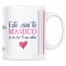 Cana alba personalizata &quot;Este ziua ta mamico si in dar ti-am adus inima&quot;, INOVATIX&reg;. 330ml