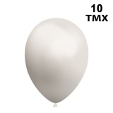 Set Baloane Petrecere Simple, Alb, 13 cm, 10 Bucăți, Oem