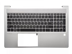 Carcasa superioara cu tastatura Laptop, HP, ProBook 450 G10, 455 G10, N43875-001, N43875-001, 4BX8TTATP80, iluminata, layout US