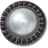 Jibbitz Crocs Pearl with Black Gem Base, Crocs Jibbitz