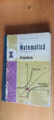 MATEMATICA ALGEBRA CLASA A X A NASTASESCU NITA POPA foto