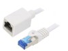 Prelungitor RJ45 Cat6a S/FTP Alb 3m Aurit, Logilink