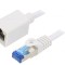 Prelungitor RJ45 Cat6a S/FTP Alb 3m Aurit