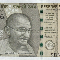 INDIA █ bancnota █ 500 Rupees █ 2019 █ P-114 █ UNC █ necirculata