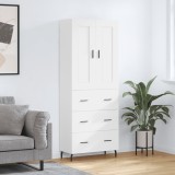 vidaXL Dulap &icirc;nalt, alb, 69,5x34x180 cm, lemn compozit