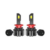 Set 2 becuri led D2S D2R 60000lm 6000k alb rece ventilator si canbus