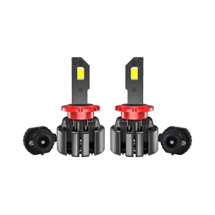 Set 2 becuri led D2S D2R 60000lm 6000k alb rece ventilator si canbus