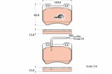 TRW GDB1904 COTEC set placute frana,frana disc