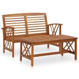 Gossi set mobilier de gradina, 2 piese, lemn masiv de acacia