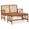 Gossi set mobilier de gradina, 2 piese, lemn masiv de acacia