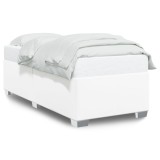 Cumpara ieftin Cadru de pat, alb, 100x200 cm, piele ecologica