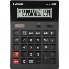 Calculator birou Canon&nbsp;AS2400, 14 digiti, ribbon, display LCD ajustabil, functie