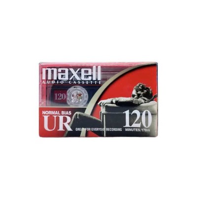 Caseta audio MAXELL UR90 90 minute NORMAL BIAS IEC TYPE I EQ 120 foto
