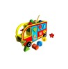 Autobuz din Lemn cu Forme Geometrice, 15 Piese, Multicolor, Joc Educativ 3D pentru Copii 3+ Ani, Motricitate si Inteligenta