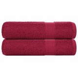Gossi prosoape de maini, frogn, 2 buc., bordeaux, 50x100 cm, 360 g/m2
