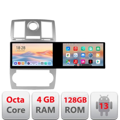 Navigatie Chrysler 300C 2004-2008 Kit-CH06 Edotec 2 ecrane 8 core 4+128 21.6 inch Incell android Wifi 5Ghz gps internet CarStore Technology foto