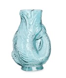 Cumpara ieftin Vaza flori sticla albastra Peste 20,5x13x30h