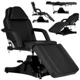 Fotoliu cosmetic hidraulic Modena rotativ reglabil pat spa negru