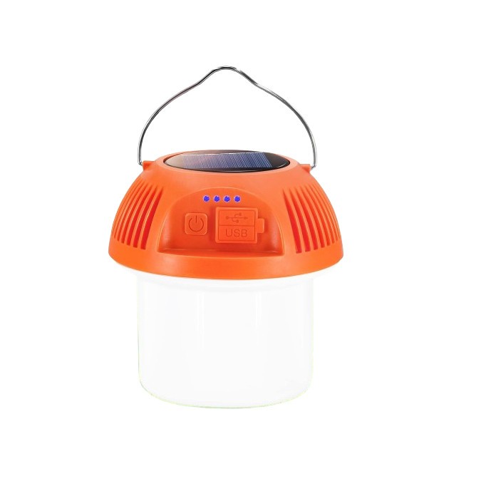 Lanterna de camping cu incarcare solara Sylstar, 11.4 x 10.4 cm, 450 lm
