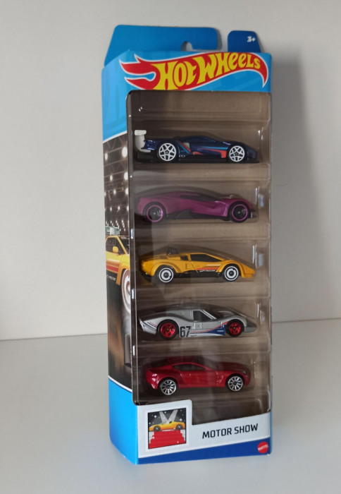 Machete HotWheels - 5-pack Motor Show set de 5 Hot Wheels 2023