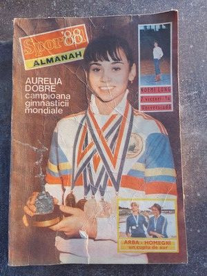 Almanah Sportul 1988 Aurelia Dobre, campioana gimnasticii mondiale foto