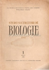 Studii Si Cercetari De Biologie. Cluj - X foto