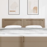 vidaXL Tăblie LED Cappuccino 200 cm Piele artificială 42007316