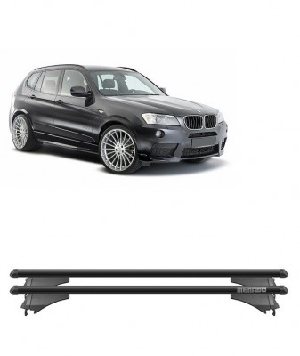 Bare transversale Aluminiu Menabo Tiger Black pentru BMW X3 (F25) 2010-2017 foto