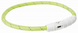 Zgarda cu Led, XS-S, 35 cm/7 mm, Incarcare Usb, Verde, 12700