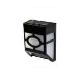 Lampa solară cu senzor, design geometric, eMazing, IP65, lumină alb cald, 4 buc