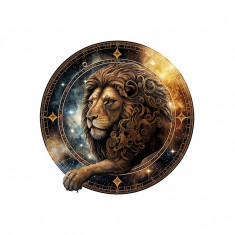 Sticker decorativ Zodiac Leu, Auriu, 55 cm, 5992ST