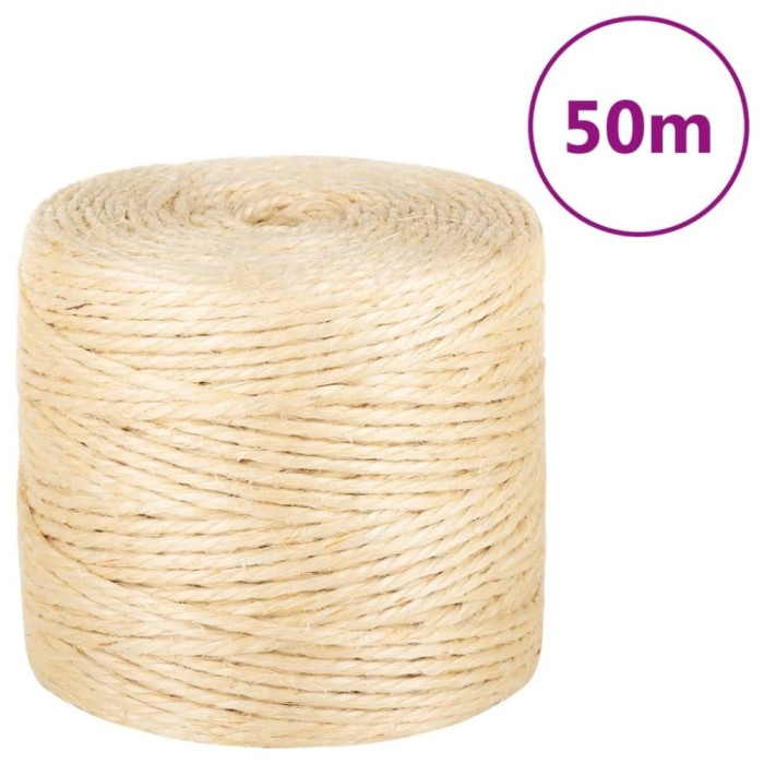 Fr&acirc;nghie, 50 m, sisal 100%, 4 mm