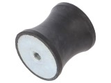 Atenuator vibrații ELESA GANTER M10 &Oslash;60mm, lungime 60mm, &icirc;nălțime 10mm gumă 5181N