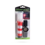 Lampa Semnalizare Auto Magnetica 6 LED Rosu, Girofar Urgenta, 3xAAA, Portabila, 175mm