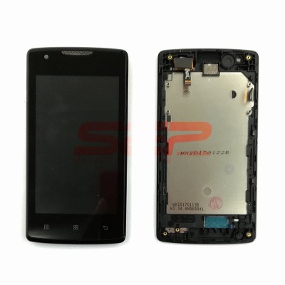 LCD+Touchscreen cu Rama Lenovo A1000 / A1000 Dual Sim BLACK foto