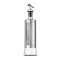 Dispenser pentru ulei, 500ml, argintiu, otel inoxidabil si sticla, scala de masurare, Inaltime de 24,5 cm, latime de 6,5 cm