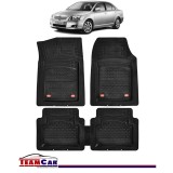 Covorase Auto TeamCar&reg; Tip Tavita Compatibile Toyota Avensis T25 (2003-2009) Negru Material Rezistent, Cauciuc
