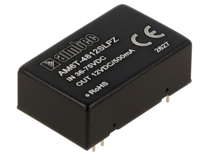 Convertor DC/DC 6W, 36&divide;75VDC