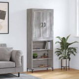 vidaXL Dulap &icirc;nalt, gri sonoma, 69,5x34x180 cm, lemn compozit